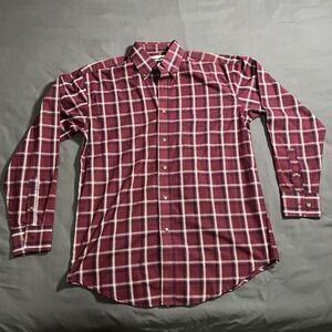 Wrangler Riata Men's Medium Western Button-Down Red, White, Blue Long Sleeve